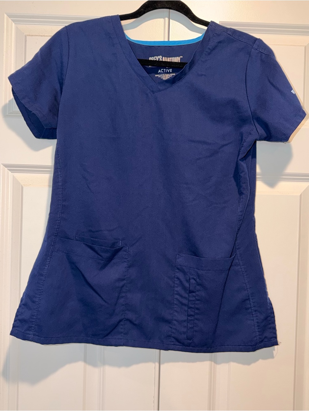 Grey's Anatomy Women's Navy V-Neck Scrub Top